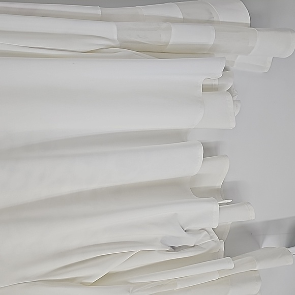 R&M Collection Elegant Creamy White Bell Sleeve Open Front Shrug Jacket - Picture 12 of 15